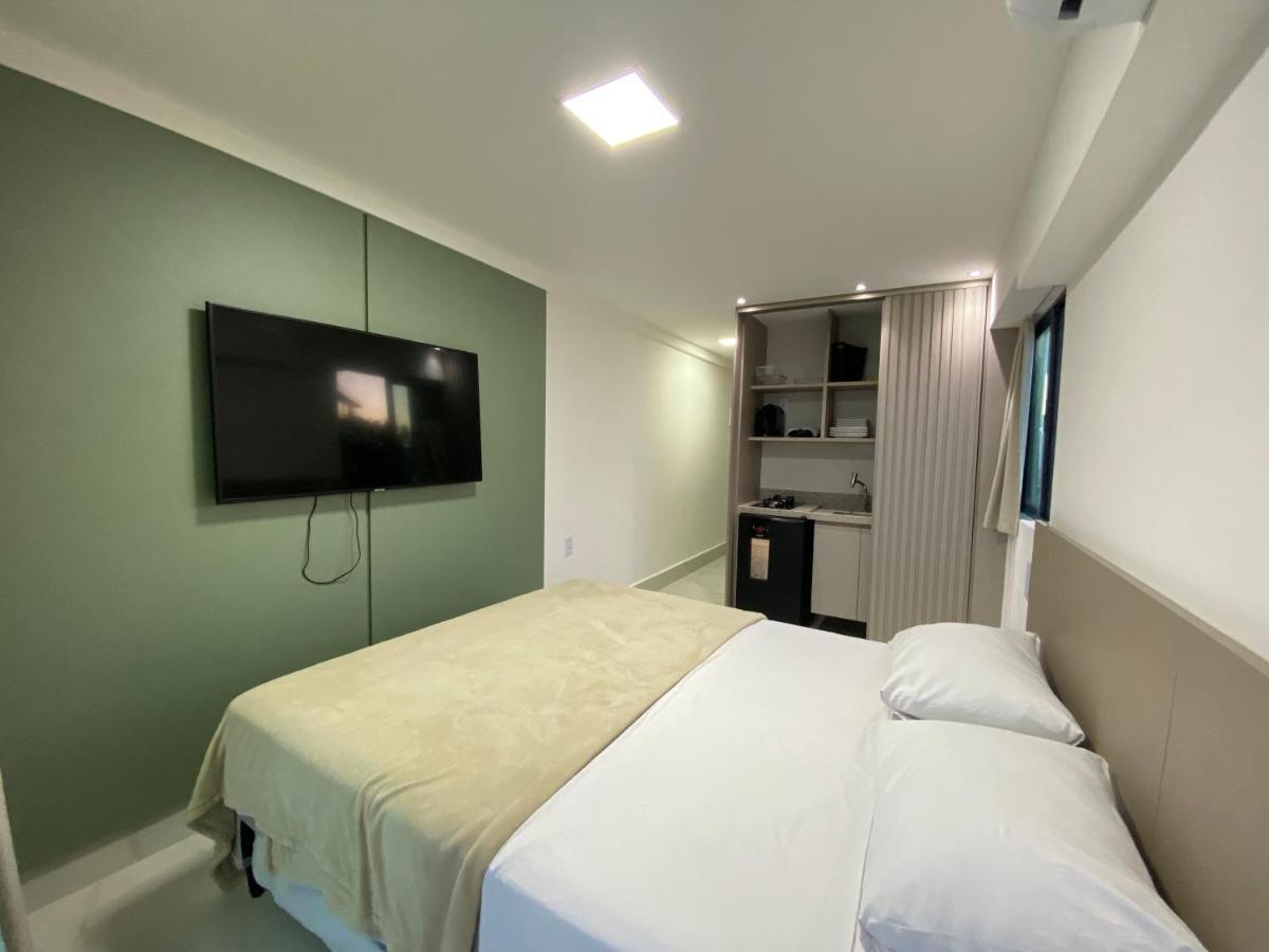 Flat Beira Mar Com Varanda Em